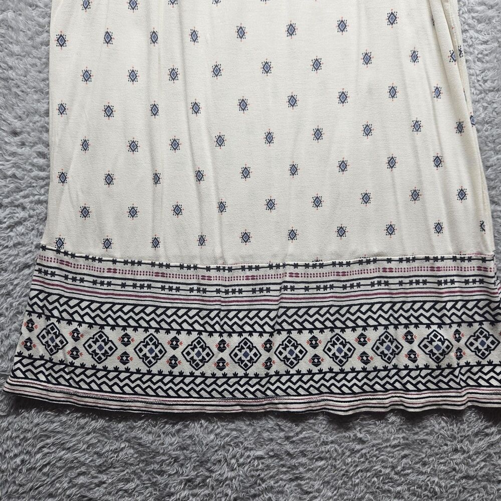 Old Navy Womens Ivory Boho Blouse Size Small Aztec Western Bohemian Casual - Picture 3 of 10